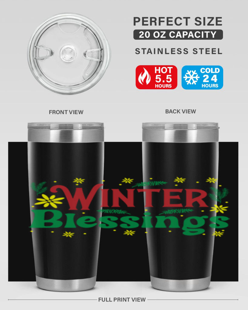 Winter Blessings 548#- winter- Tumbler