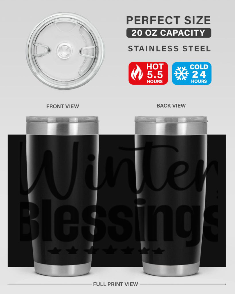 Winter Blessings497#- winter- Tumbler