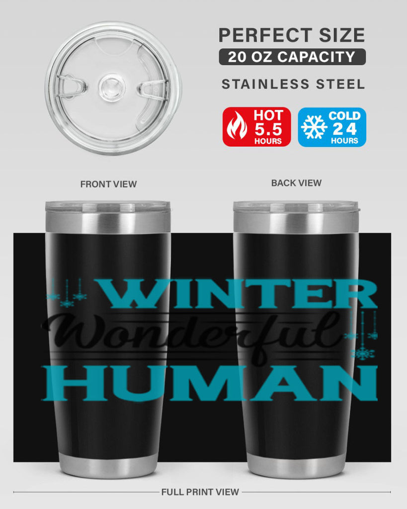 Winter Wonderful Time 569#- winter- Tumbler