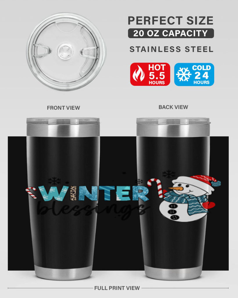 Winter blessings 570#- winter- Tumbler