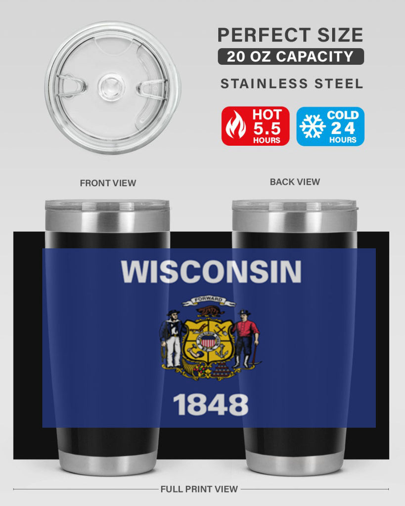 Wisconsin 2#- stateflags- Tumbler