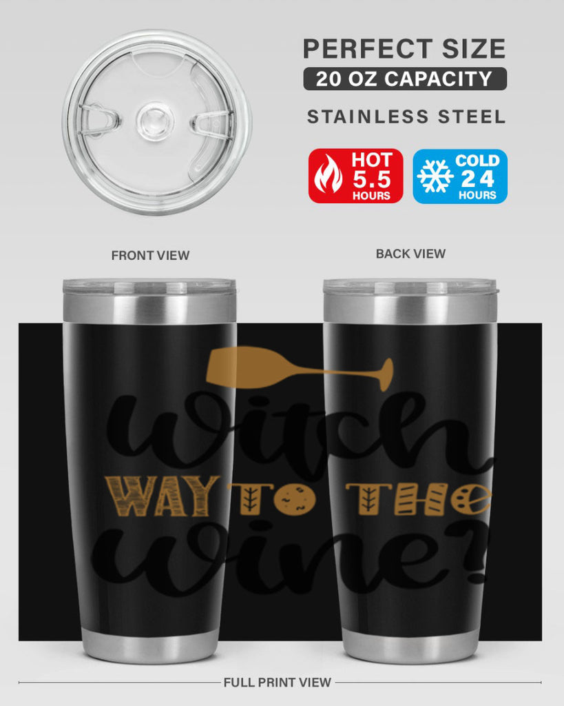 Witch Way to the Wine 651#- fall- Tumbler