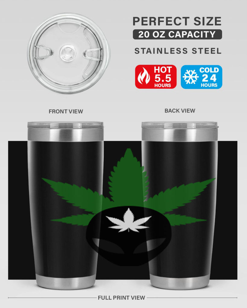 alien cannabis 11#- marijuana- Tumbler