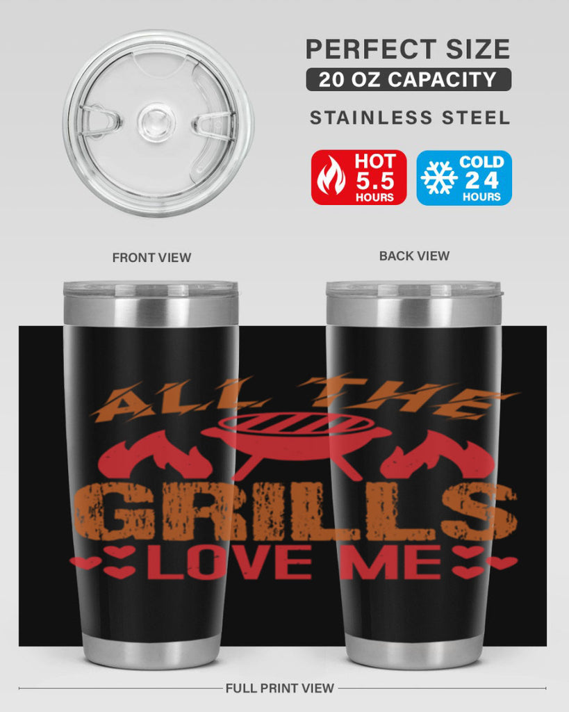 all the grills love me 50#- bbq- Tumbler