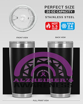 alzheimers awareness style 42#- alzheimers- Tumbler