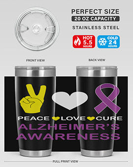 alzheimers awareness style 70#- alzheimers- Tumbler