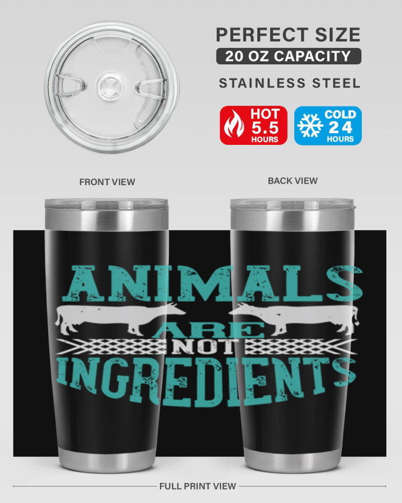 animals are not ingredients 103#- vegan- Tumbler