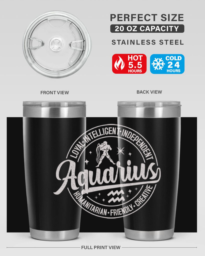 aquarius 77#- zodiac- Tumbler