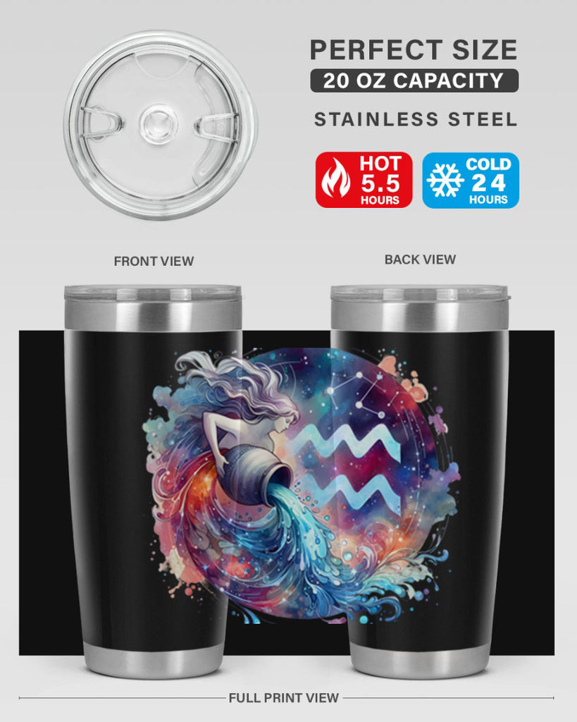 aquarius 90#- zodiac- Tumbler