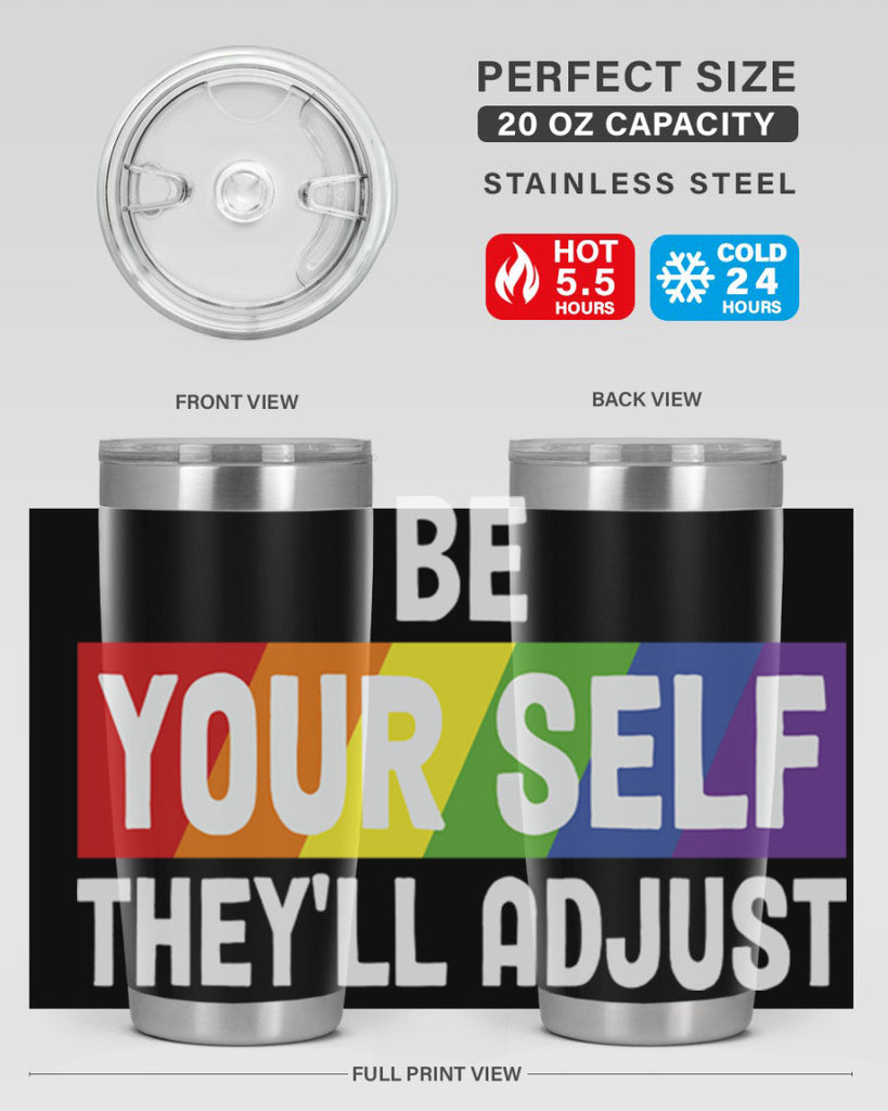be yourself theyll adjust rainbow lgbt 160#- lgbt- Tumbler