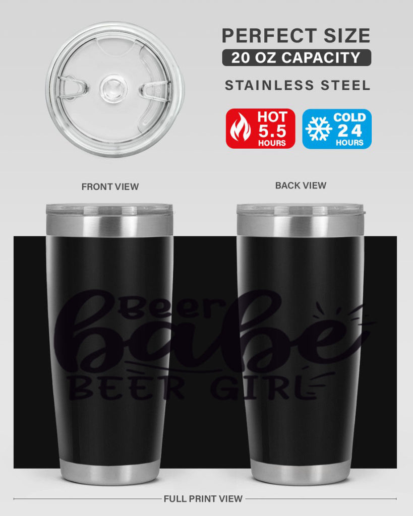 beer babe beer girl 136#- beer- Tumbler