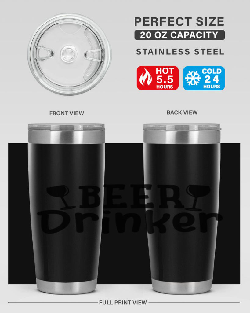 beer drinker 133#- beer- Tumbler