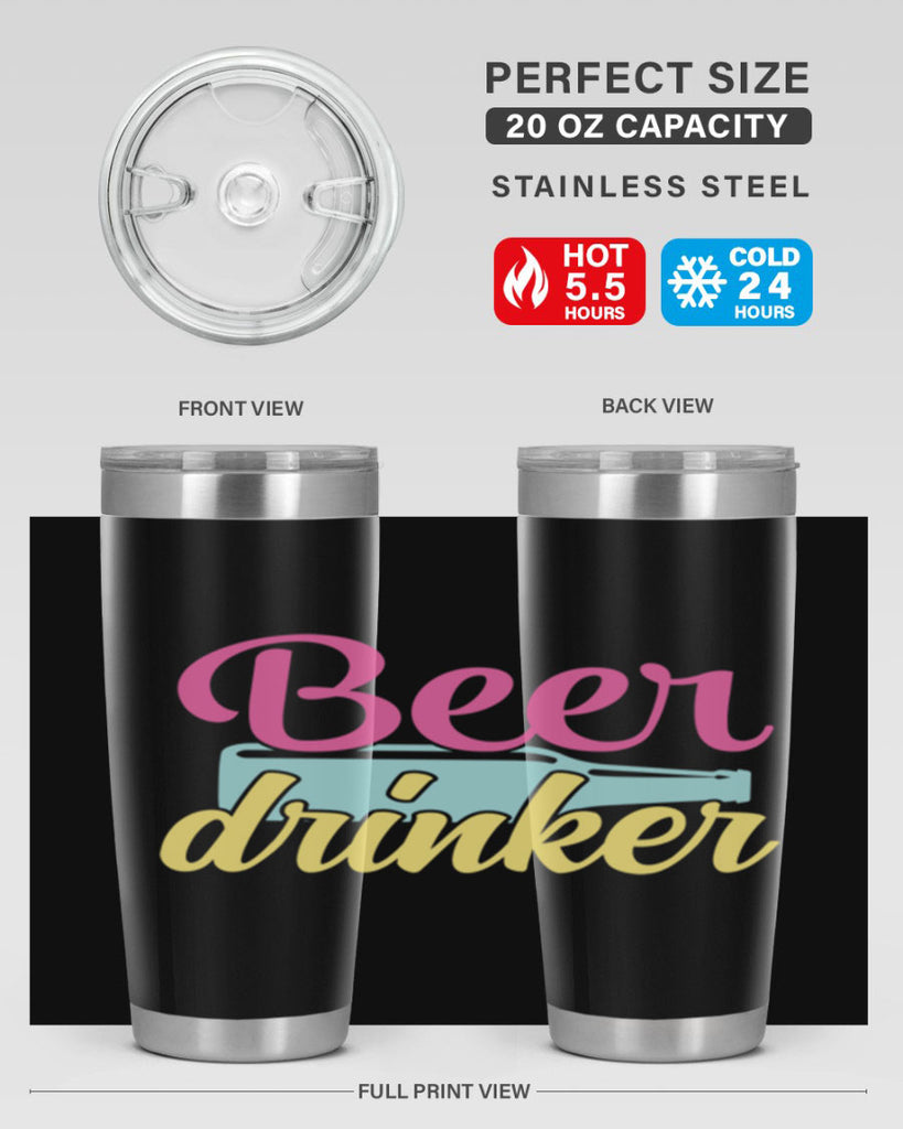 beer drinker 134#- beer- Tumbler