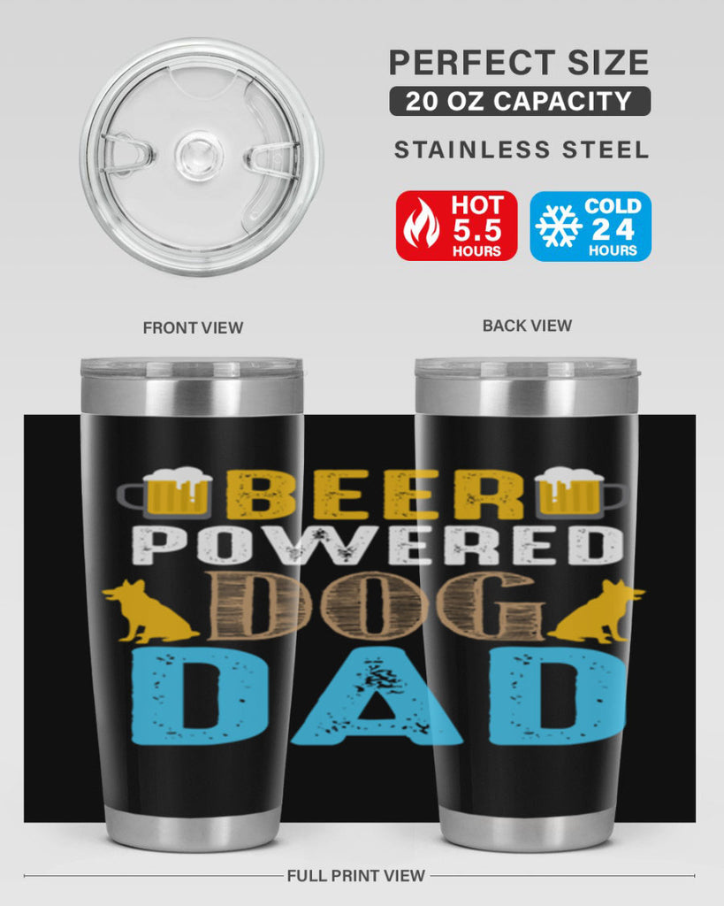 beer power dog dad 145#- beer- Tumbler