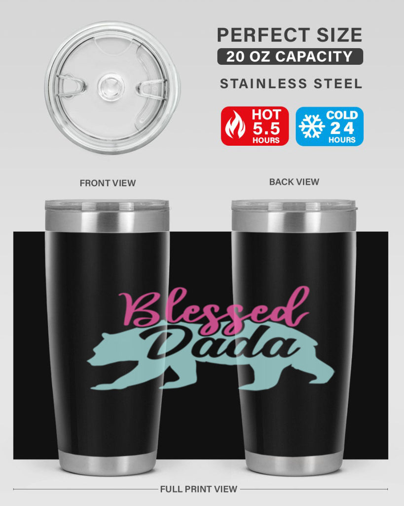 blessed dada 35#- dad- Tumbler