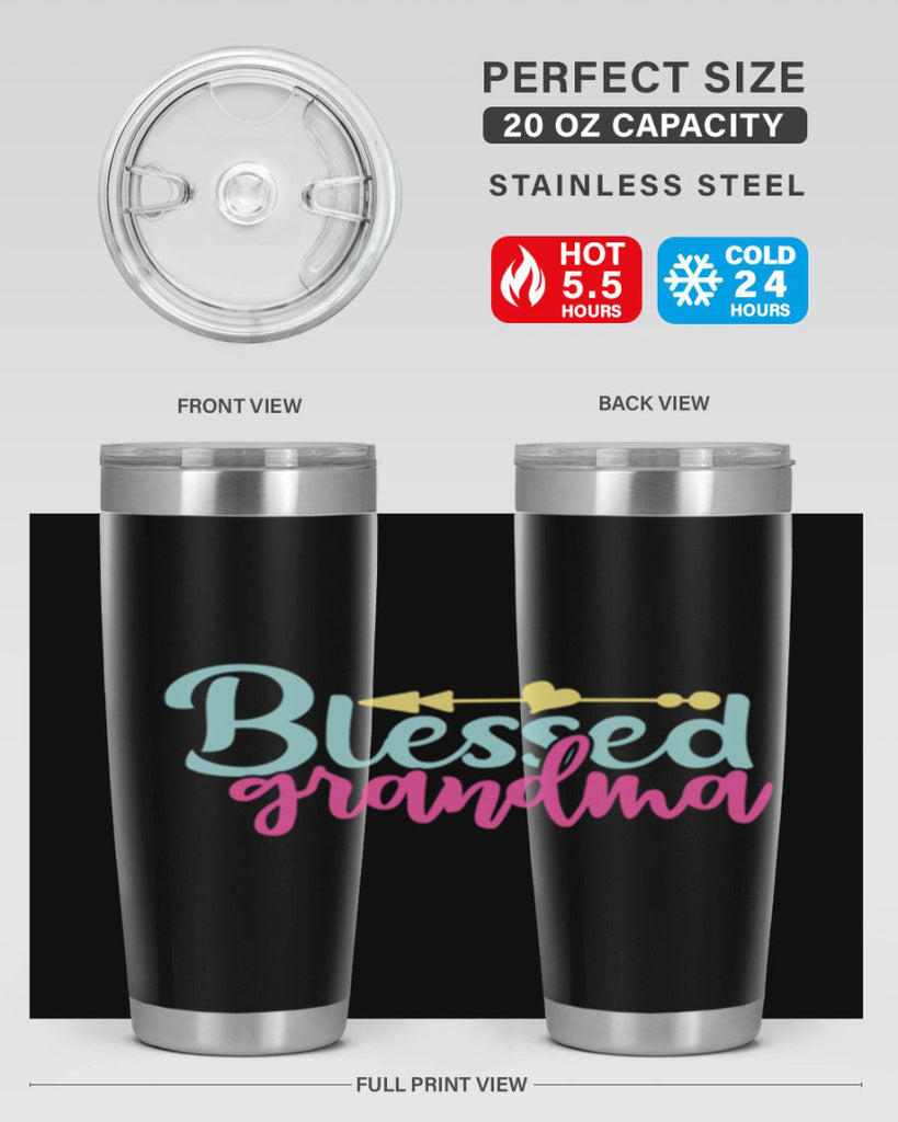 blessed grandma 63#- grandma - nana- Tumbler