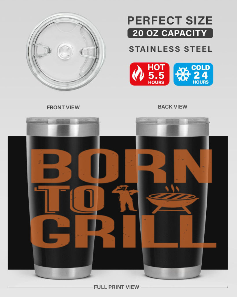 born to grill 1#- bbq- Tumbler