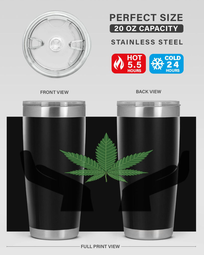 cannabis hands 44#- marijuana- Tumbler