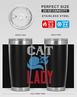 cat lady Style 31#- cat- Tumbler