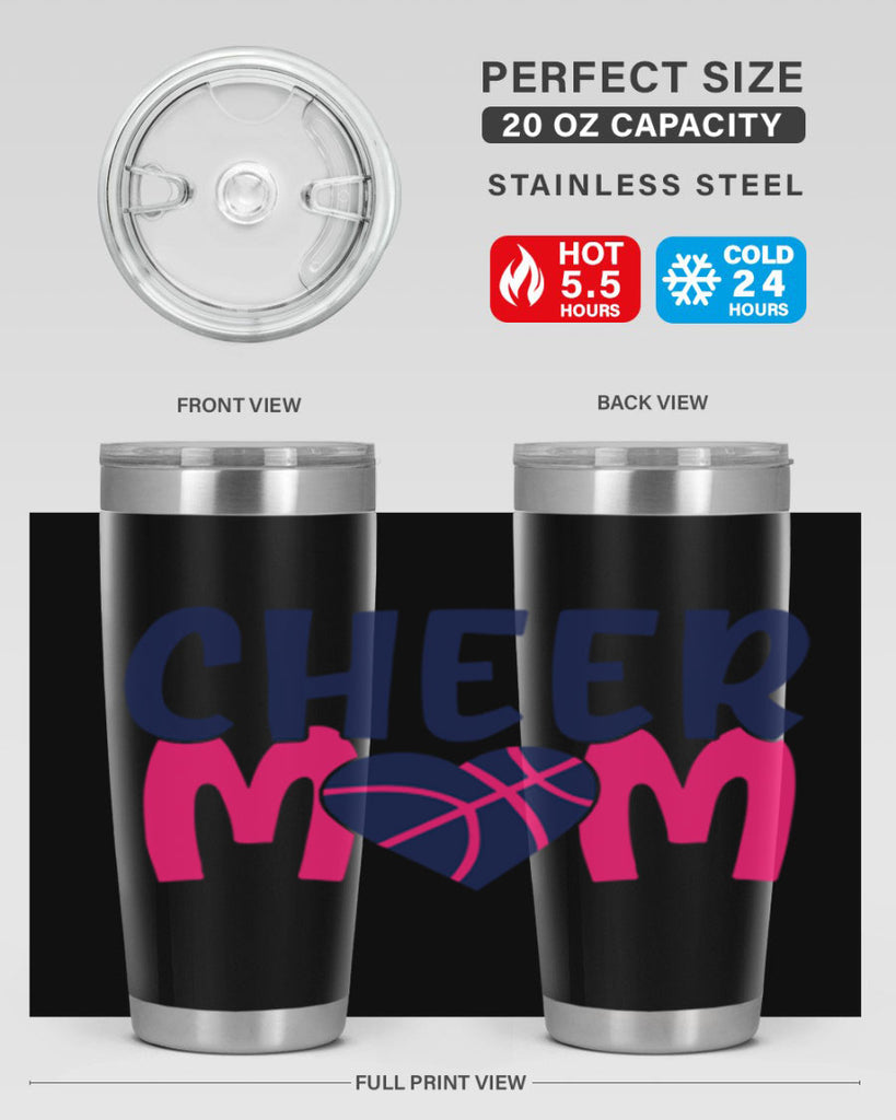 cheer mom 1746#- cheer- Tumbler