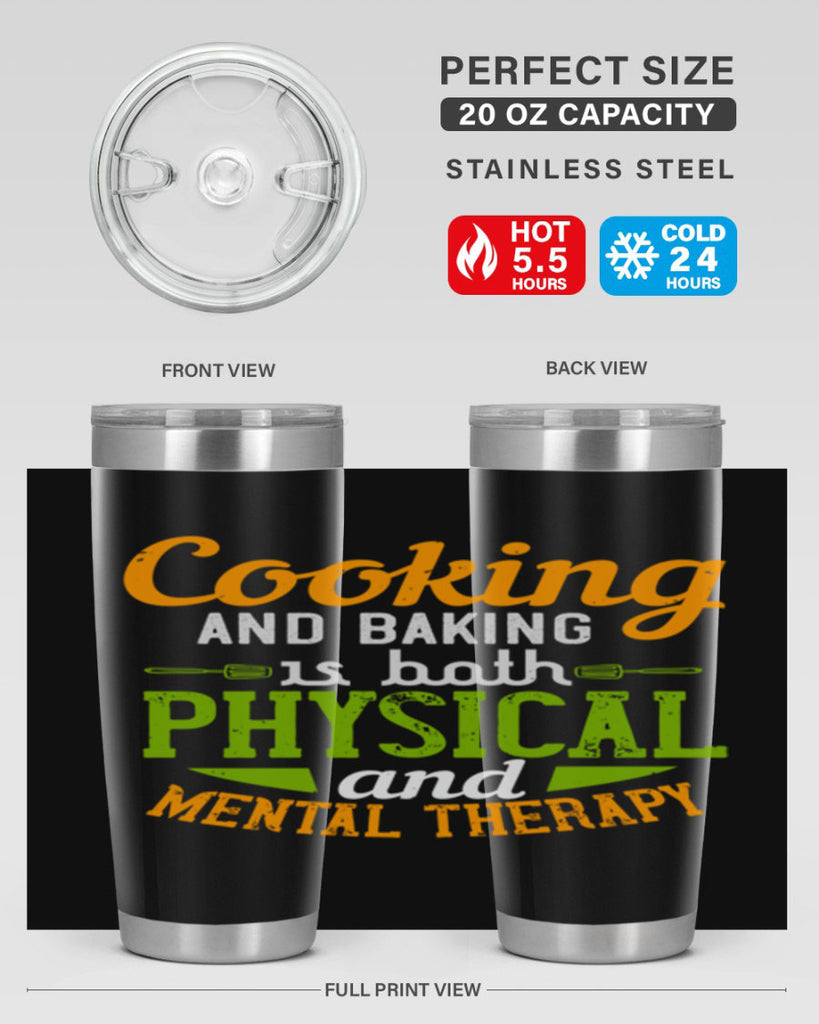 cooking and baking is both physical and mental therapy 1#- cooking- Tumbler