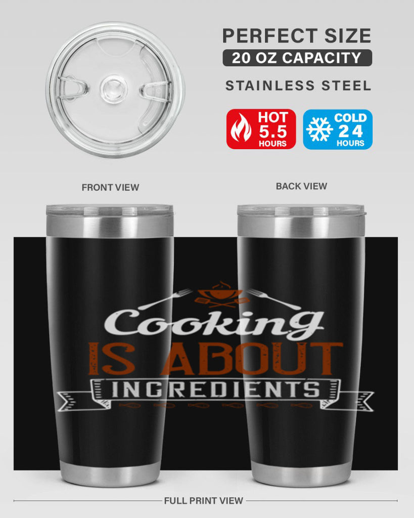 cooking is about ingredients 46#- cooking- Tumbler