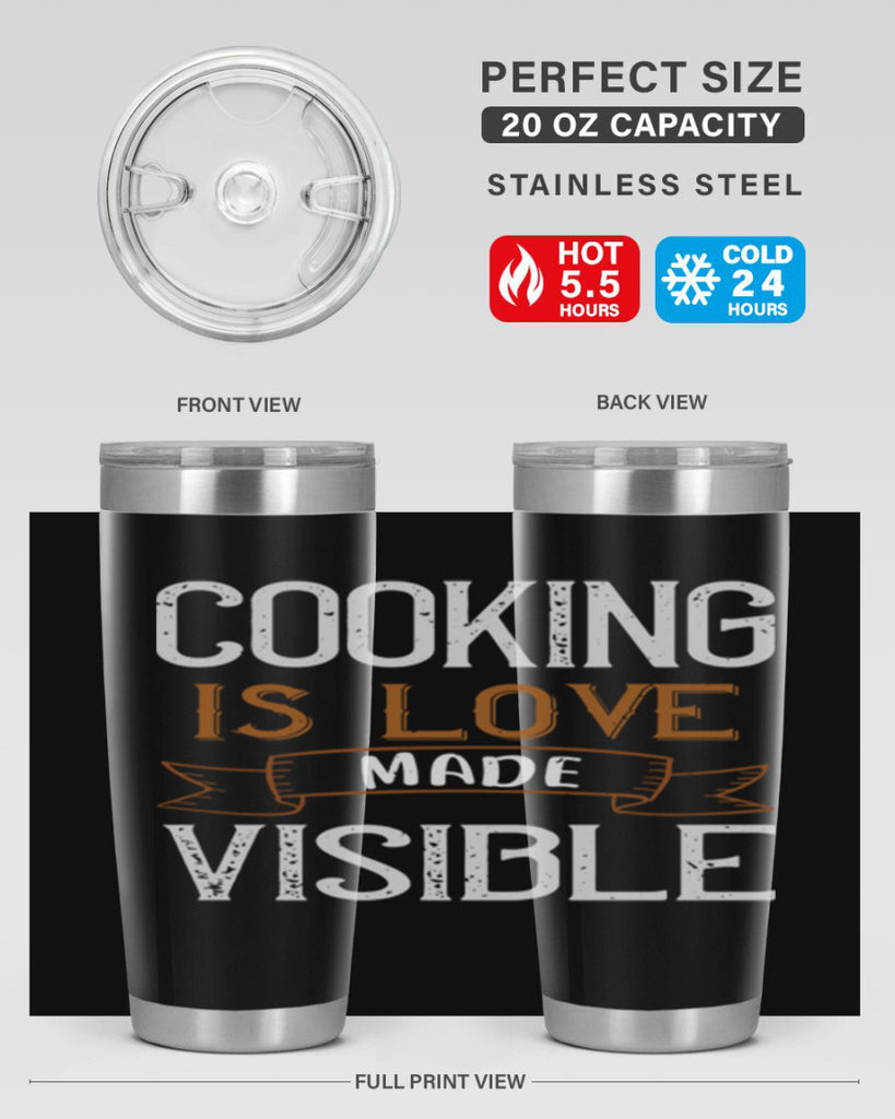 cooking is love made visible 43#- cooking- Tumbler