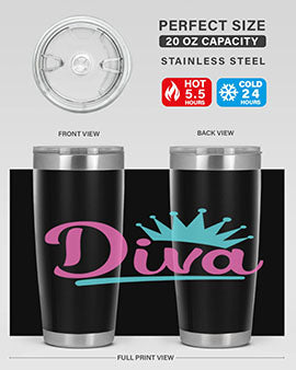 diva Style 121#- dog- Tumbler