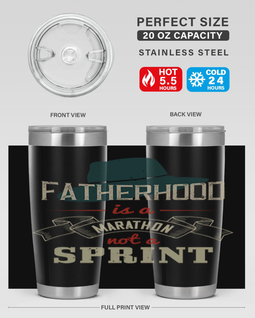 fatherhood is a marathon 227#- fathers day- Tumbler