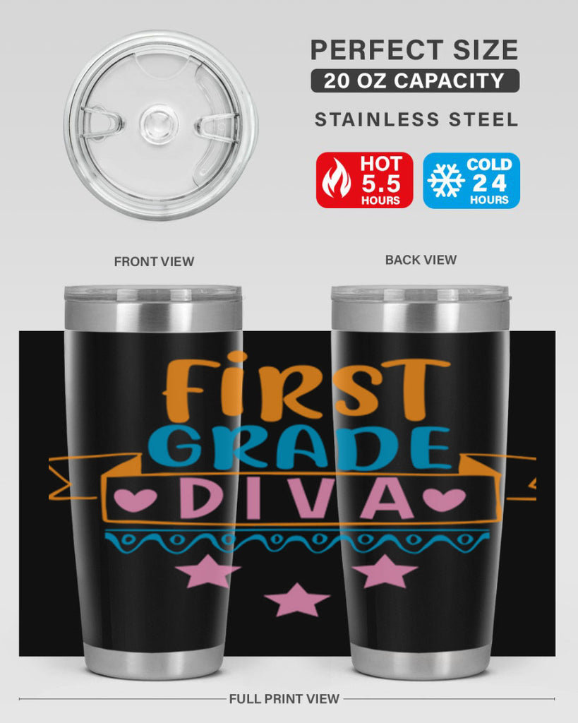 first grade diva 23#- 1st grade- Tumbler