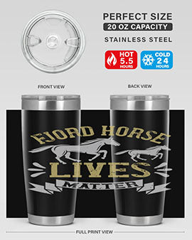 fjord horse lives matter Style 54#- horse- Tumbler