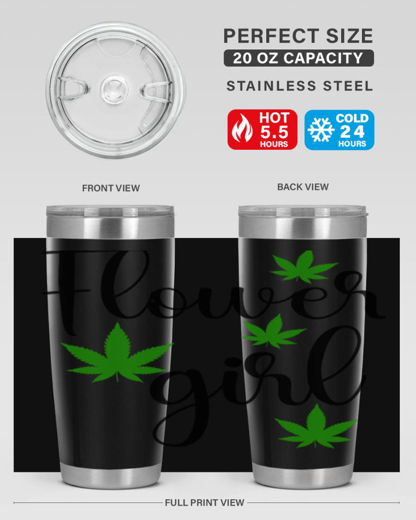 flower girl cannabis 84#- marijuana- Tumbler