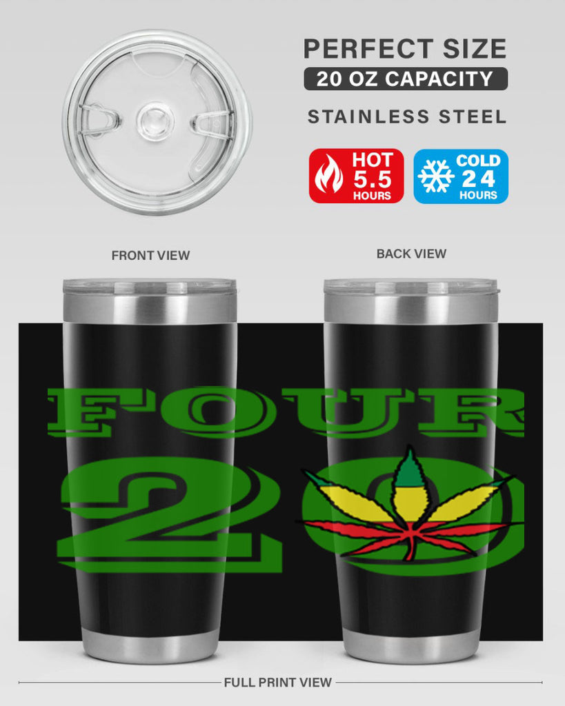 four twenty 87#- marijuana- Tumbler