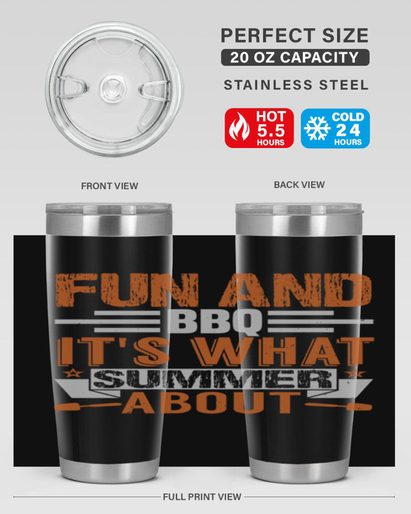 fun and bbq 44#- bbq- Tumbler