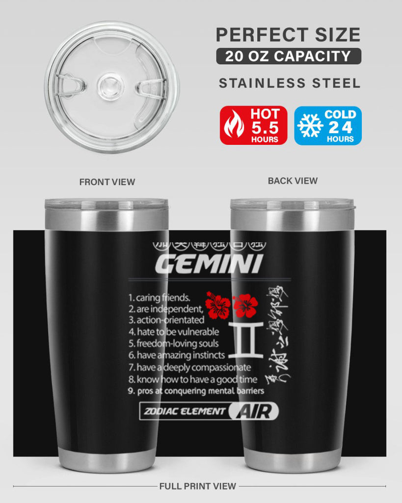 gemini 242#- zodiac- Tumbler