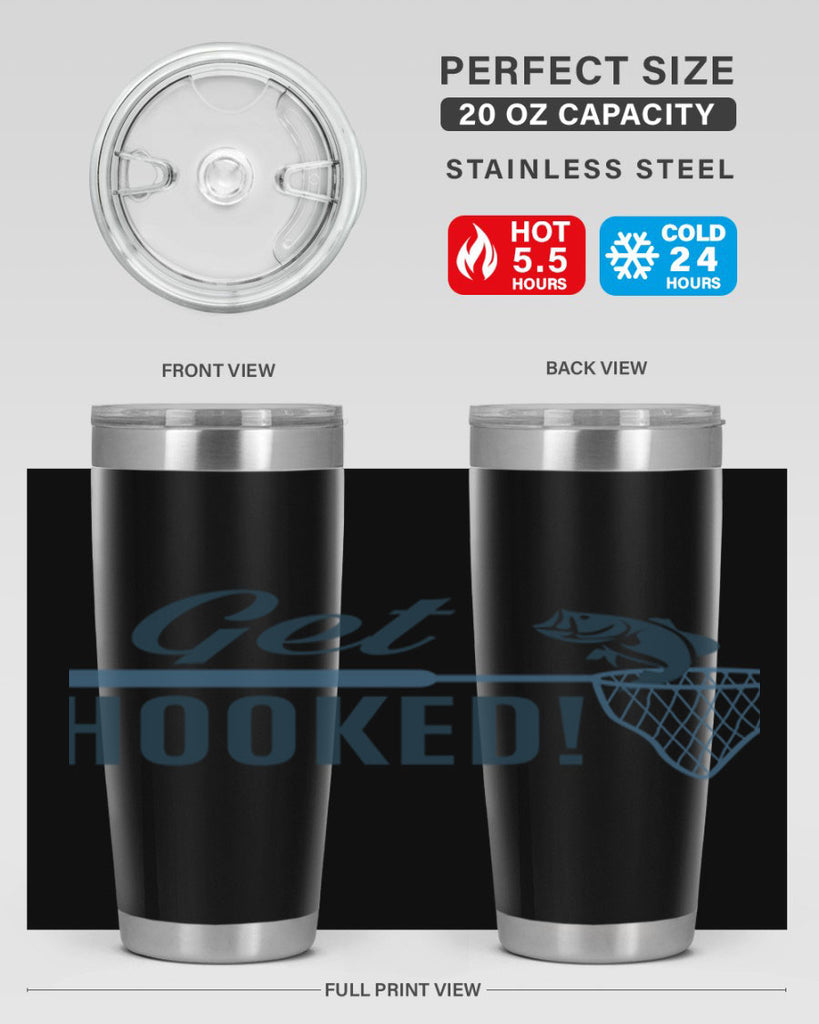 get hooked 133#- fishing- Tumbler