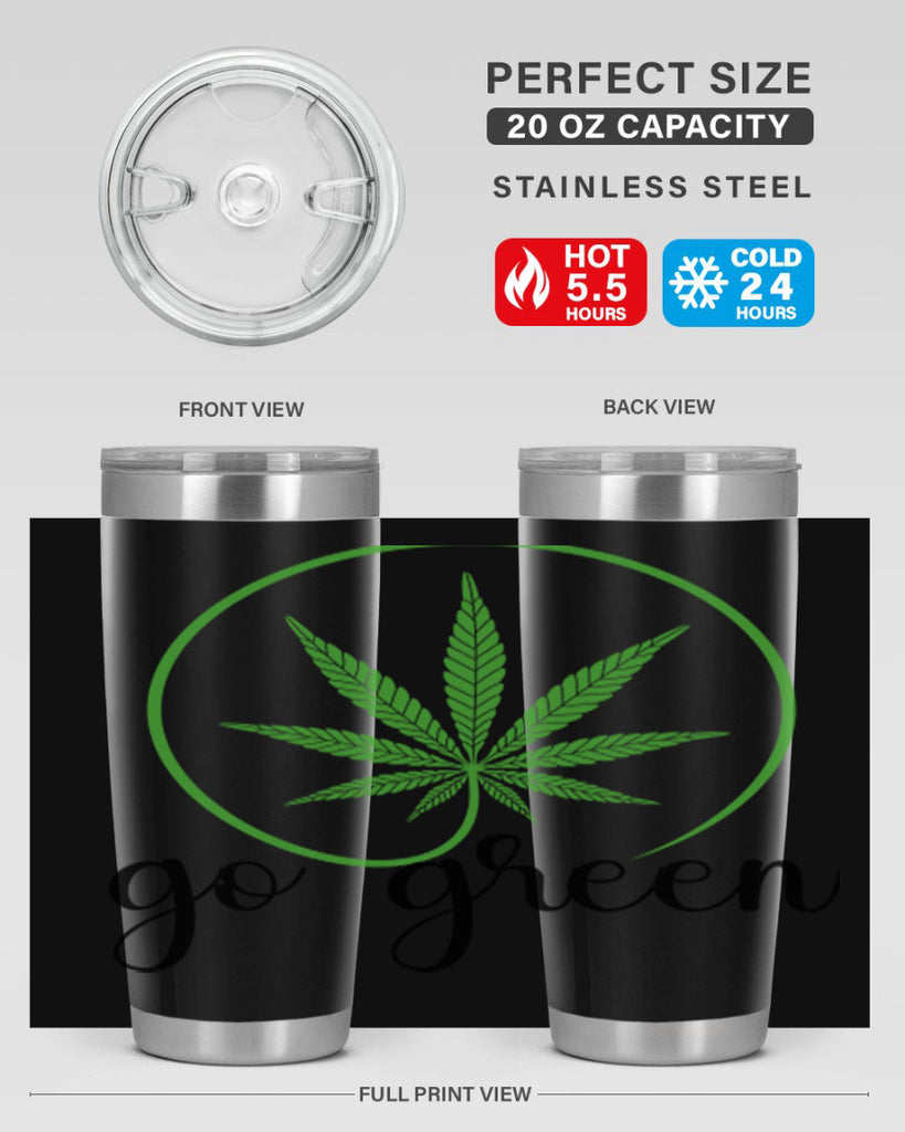 go green cannabis 92#- marijuana- Tumbler