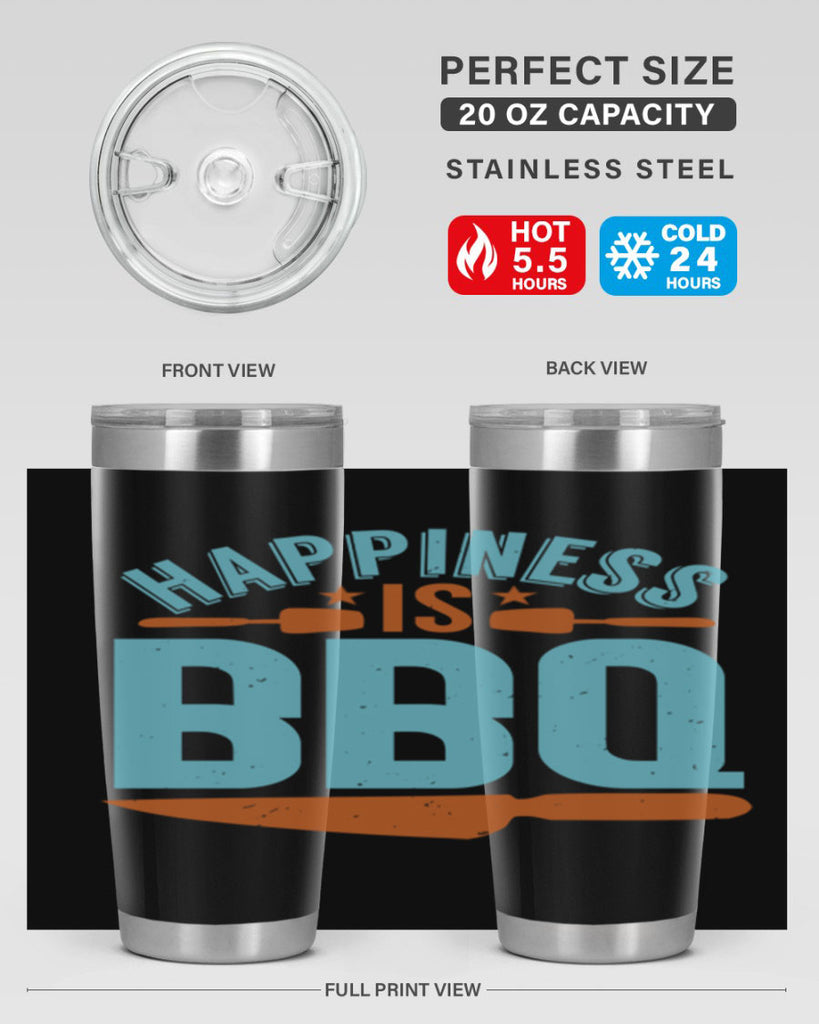 happiness is bbq 43#- bbq- Tumbler