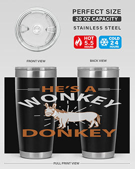 he’s a wonky donkey Style 4#- donkey- Tumbler