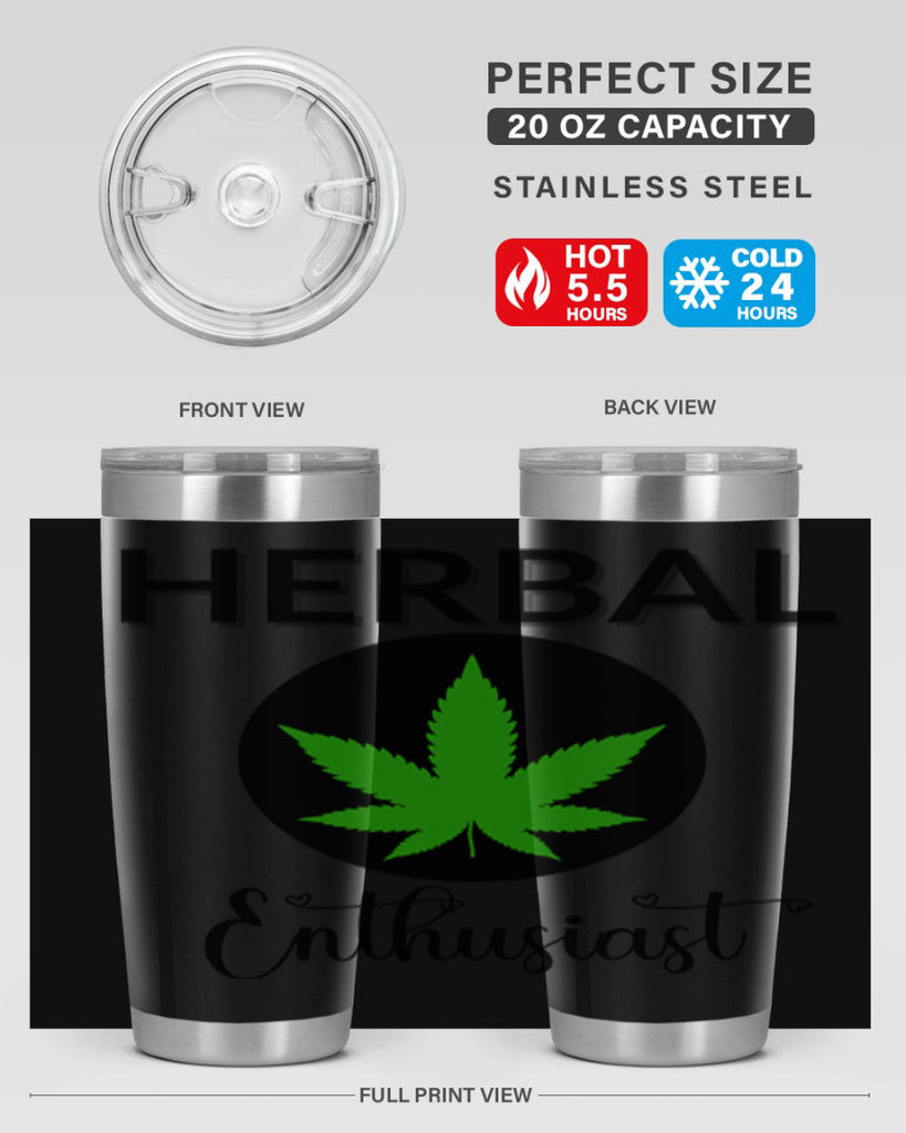 herbal enthusiast 109#- marijuana- Tumbler