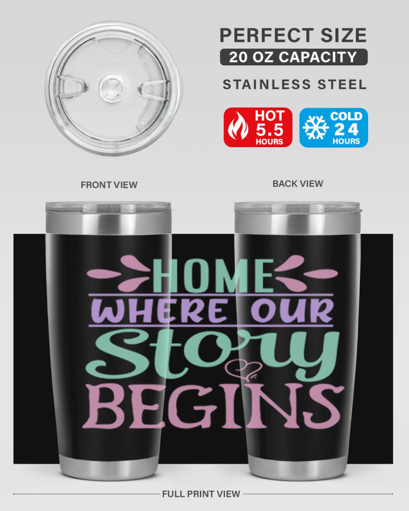 home where our story begins 23#- home- Tumbler