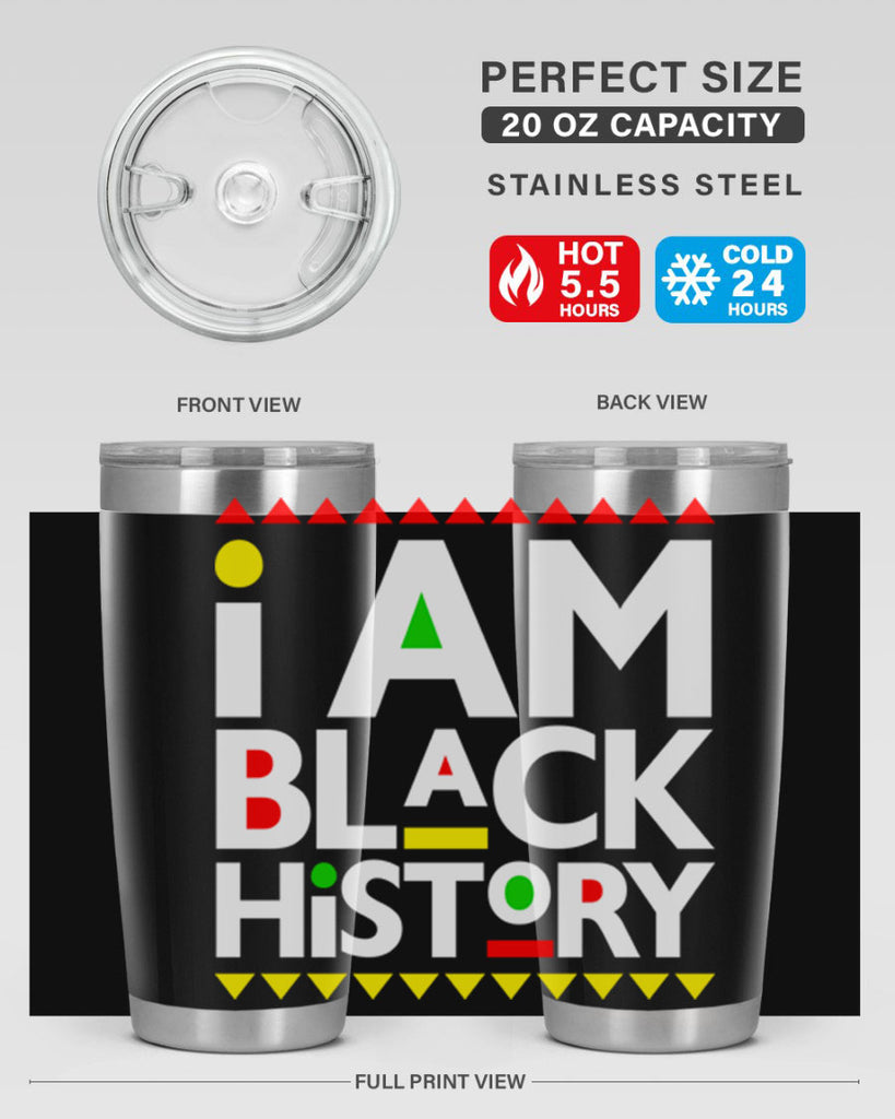 i am black  history 116#- black words phrases- Cotton Tank