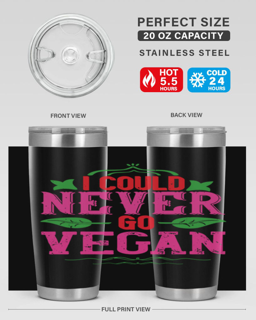 i could never go vegan 133#- vegan- Tumbler