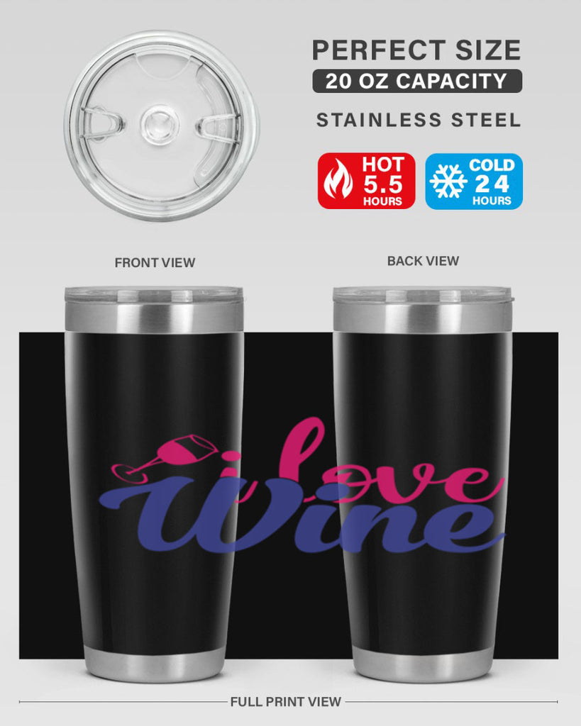 i love wine 402#- mom- Tumbler