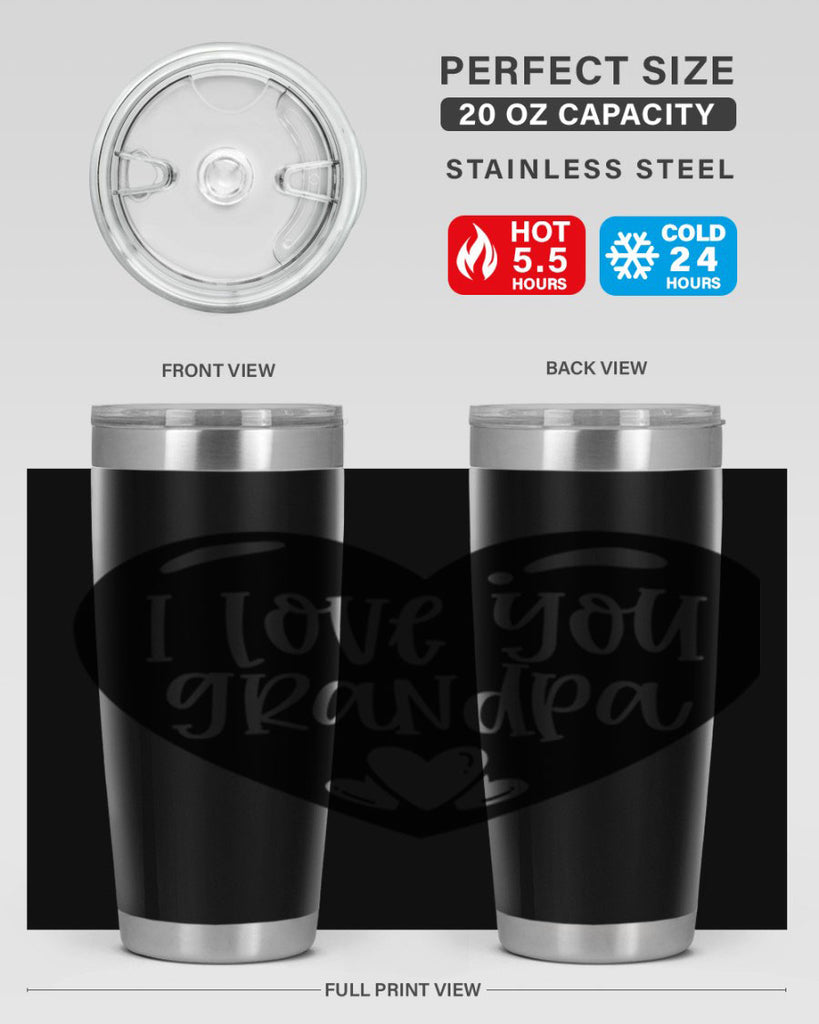 i love you grandpa 39#- fathers day- Tumbler