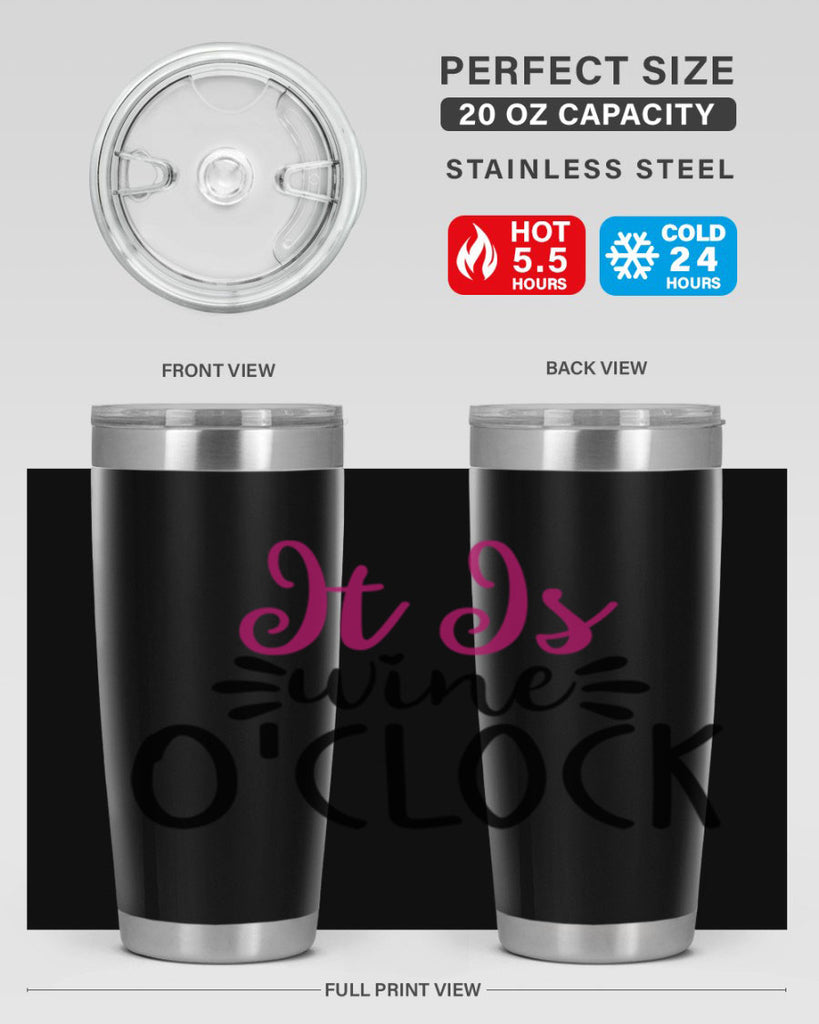 it is wine oclock 191#- wine- Tumbler