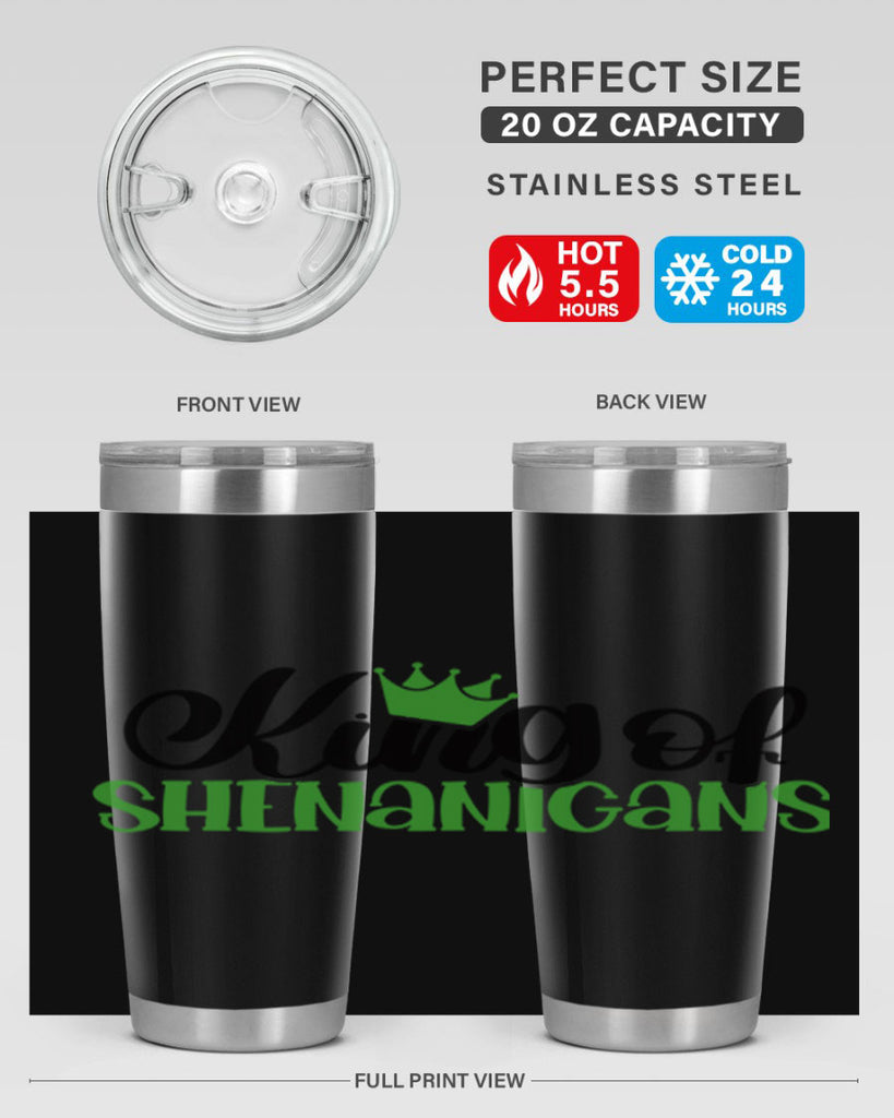 king Of Shenanigans Style 74#- St Patricks Day- Tumbler