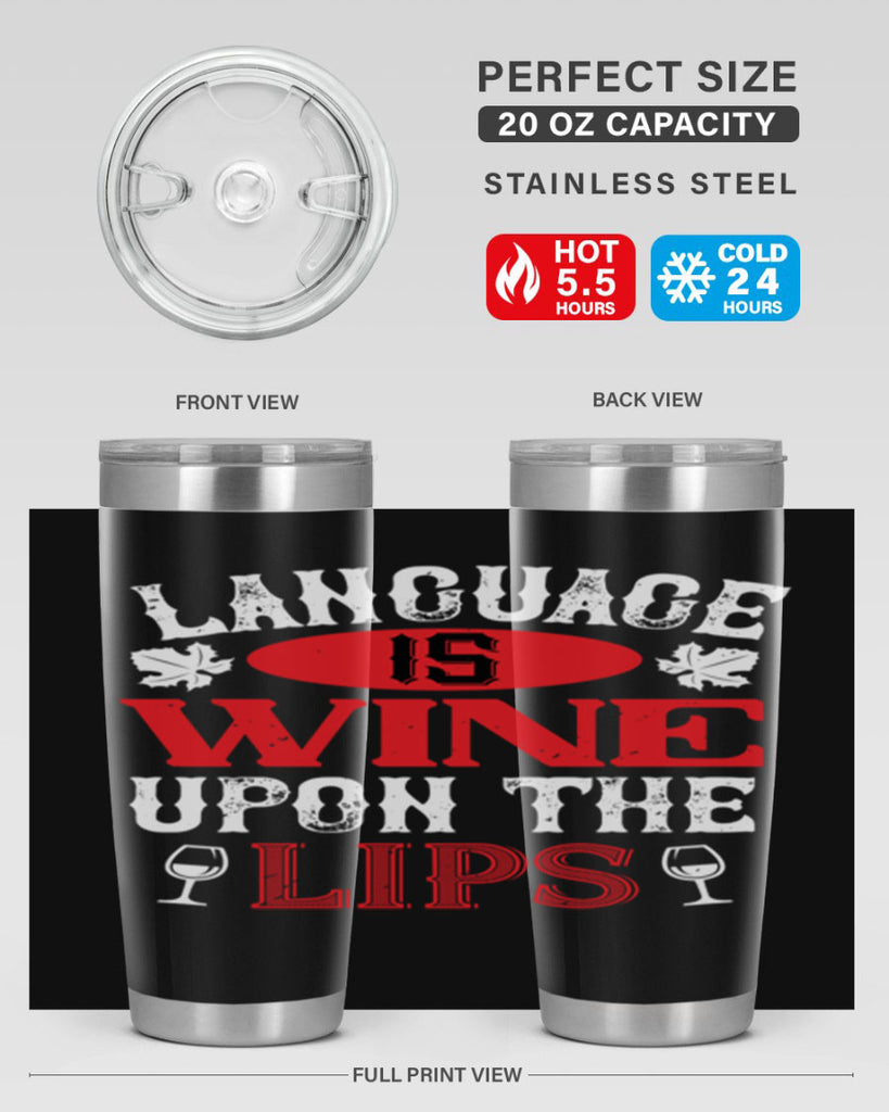 language is wine upon the 72#- wine- Tumbler