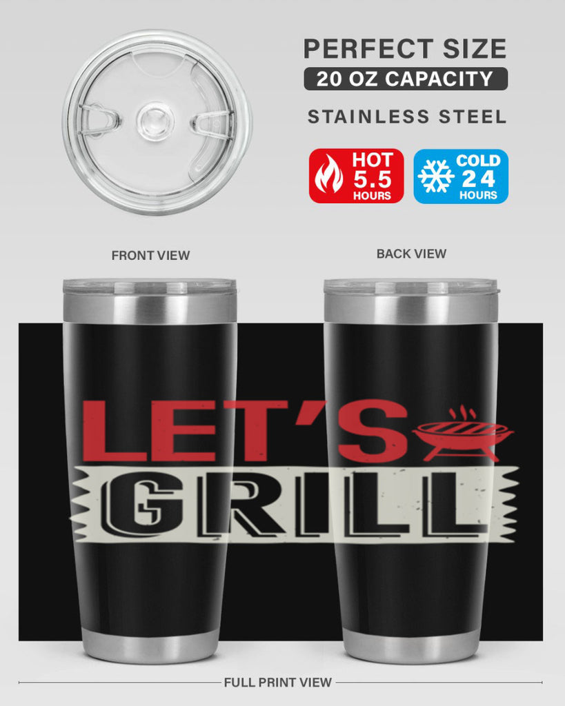 lets grill 25#- bbq- Tumbler