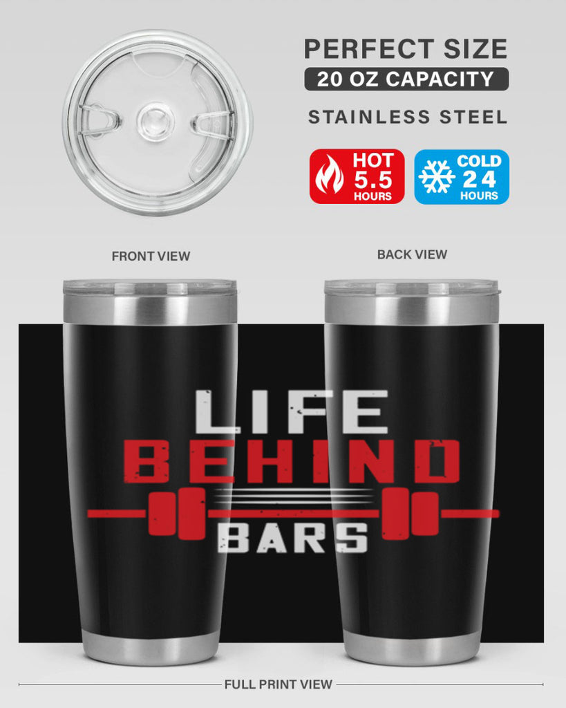 life behind bars 85#- gym- Tumbler